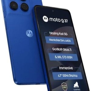 Motorola Moto g37 5G (Pantone Nautical Blue, 64GB Storage, 4GB RAM)
